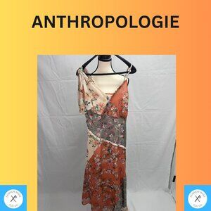 ANTHOPOLOGIE Helene Asymmetrical Maxi Dress BOHO CHIC SUMMER STYLE